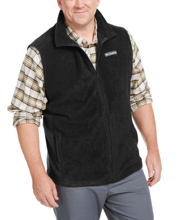 コロンビア メンズ アウター ジャケット・ブルゾン Tシャツ トール ベスト Columbia Mens Big Tall Steens Mountain Vest Black ブラック