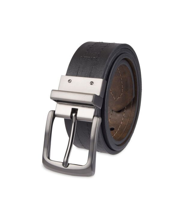 リーバイス メンズ アクセサリー ベルト Levis Mens Reversible Casual Embossed Strap Belt BrownBlack ブラック