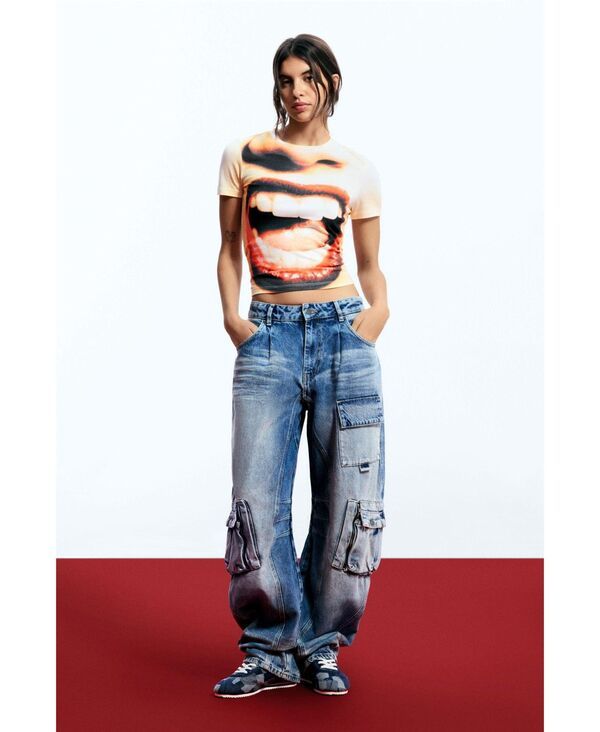デジグアル レディース トップス シャツ Desigual Womens Egonlaboca Tshirt White ホワイト