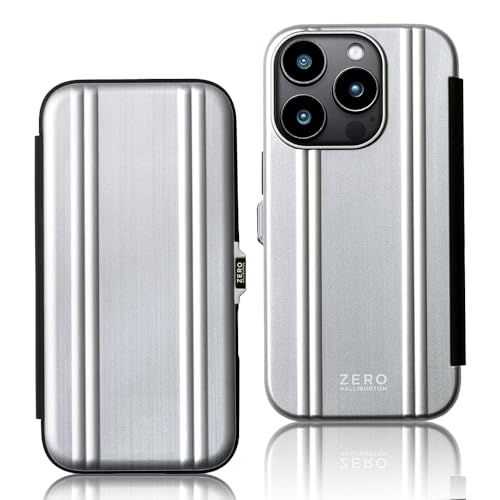 [ ゼロハリバートン ] iPhone 16Pro 対応 手帳型 Magsafe 対応 米軍MIL規格 耐衝撃 カード収納 全面保護 スマホケース ケース アイフォン UNiCASE ZERO HALLIBURTON (シルバー)wb cd5a02b7
