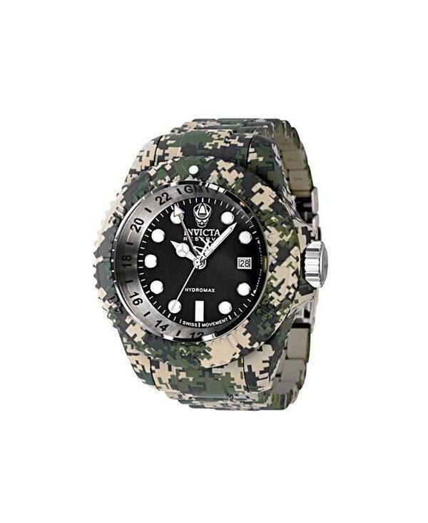 インビクタ メンズ アクセサリー 腕時計 Invicta Mens 40462 Reserve Quartz 3 Hand Black Dial Watch Dark green グリーン