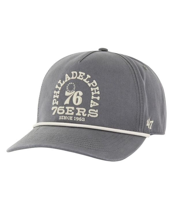 47 ブランド メンズ アクセサリー 帽子 47 Brand Mens Charcoal Philadelphia 76ers Canyon Ranchero Hitch Adjustable Hat Charcoal チャコール