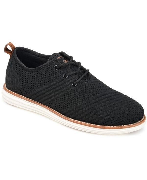 バンス メンズ シューズ ドレスシューズ ワンピース ニット Vance Co Mens Novak Knit Dress Shoes Black ブラック