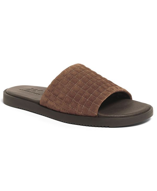 アンソニー ヴィア メンズ シューズ スリッポン・ローファー スエード Anthony Veer Mens Miami Suede Comfort Slip On Slides Brown ブラウン