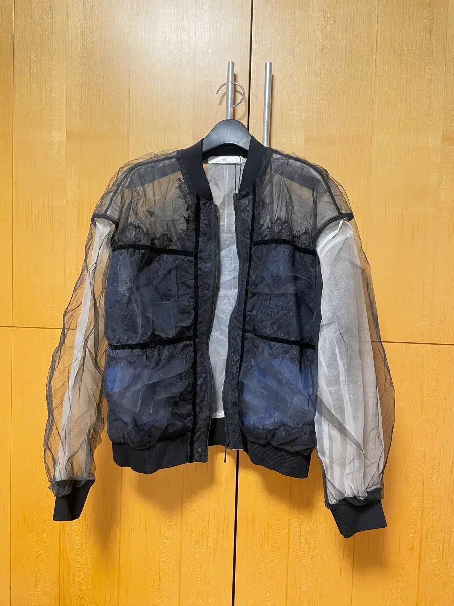 新品 SU シースルー レース ブルゾン アウター ジャケット