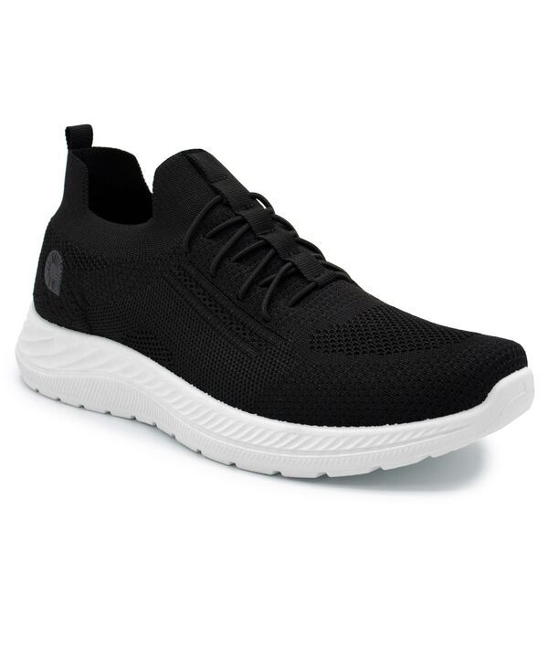 アカデミクス メンズ シューズ スニーカー Akademiks Mens Flux Slip On Sneakers Black ブラック