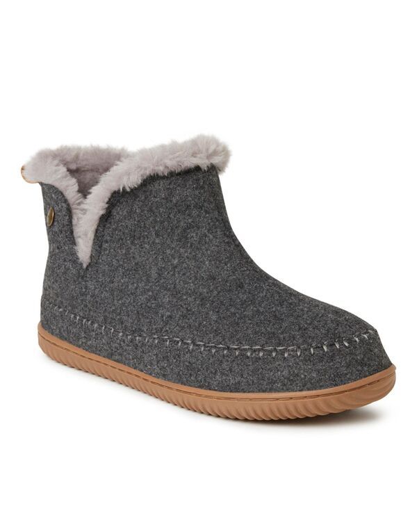 ディアフォームズ メンズ シューズ ブーツ・レインブーツ Dearfoams Mens Alpine by Men s Brixen Bootie Slipper Dark heather grey グレー