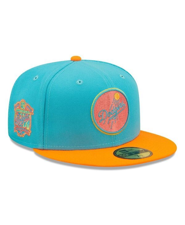 ニューエラ メンズ アクセサリー 帽子 New Era Mens Blue Orange Los Angeles Dodgers Vice Highlighter 59FIFTY Fitted Hat Blue Orange ブルー