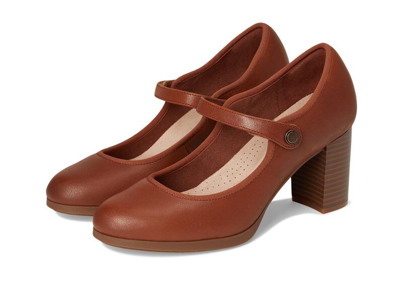 クラークス レディース シューズ ヒール Clarks Bayla Lily Tan Leather タン