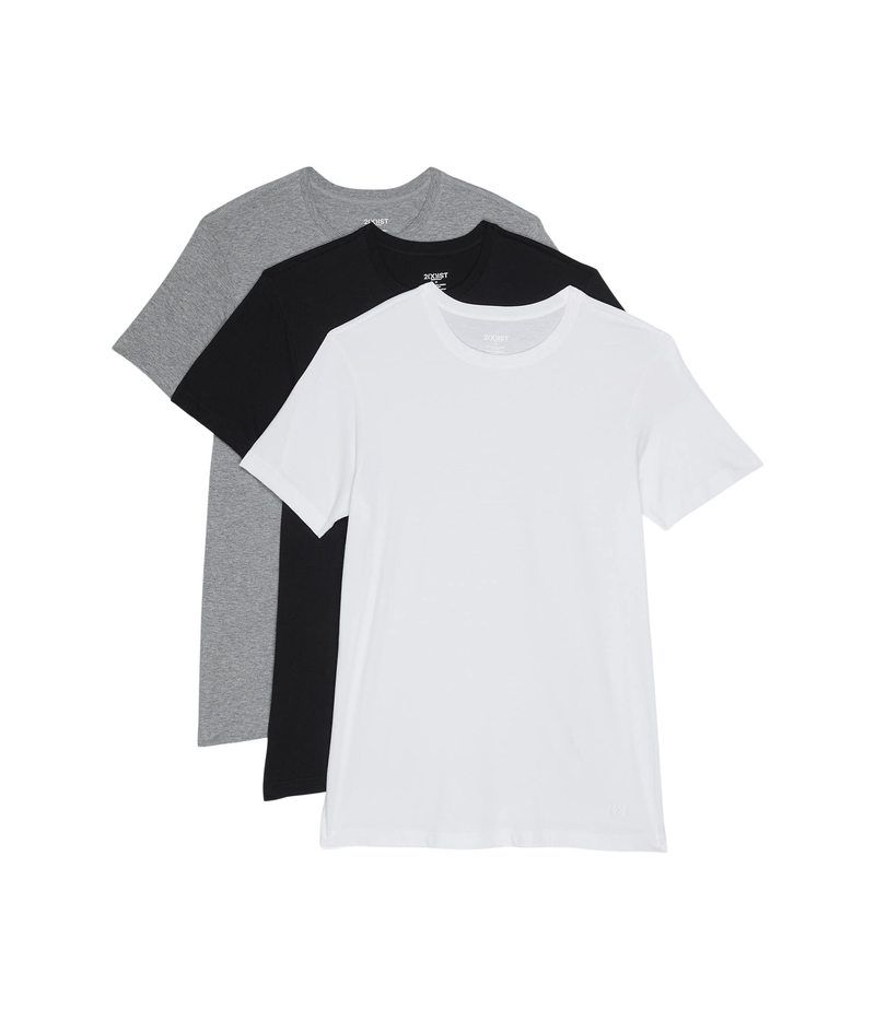 ツーイグジスト メンズ トップス シャツ クルーネック Tシャツ 2XIST 3Pack ESSENTIAL Crew Neck TShirt WhiteBlackHea ホワイト