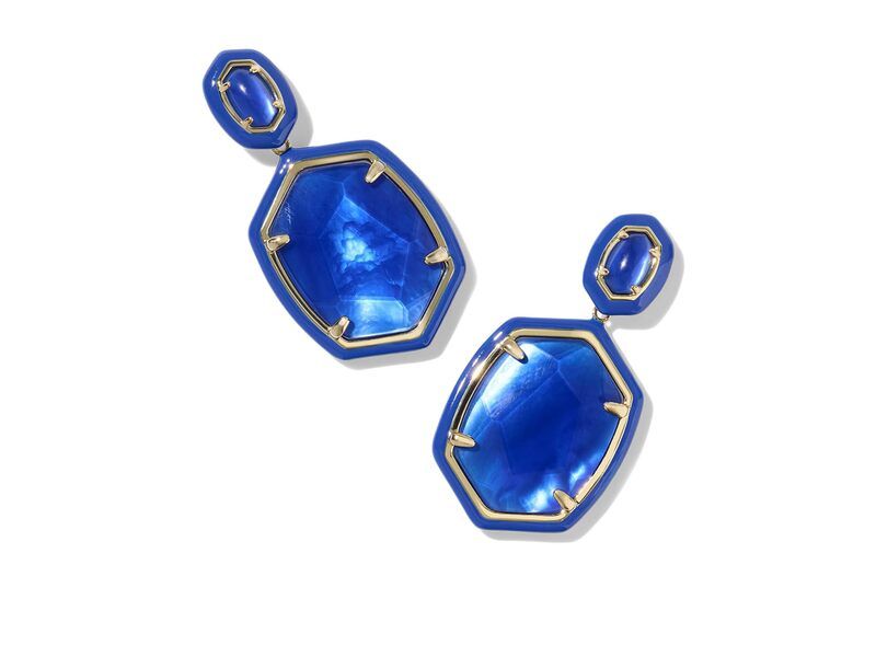 ケンドラスコット レディース アクセサリー ピアス・イヤリング Kendra Scott Daphne Enamel Frame Drop Earrings Cobalt Blue Ill ブルー