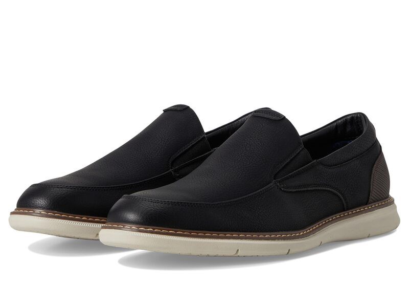 ノンブッシュ メンズ シューズ スリッポン・ローファー Nunn Bush Chase Moccasin Toe SlipOn Lightweight Contemporary Loafer Black Multi 1 ブラック