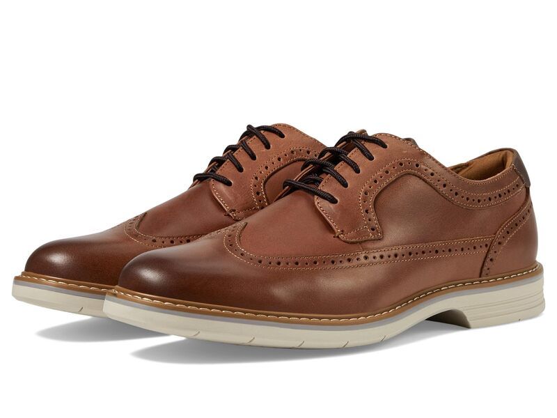 フローシャイム メンズ シューズ オックスフォード ウィングチップ Florsheim Norwalk Wingtip Oxford Cognac