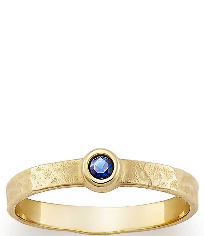 ジェームズ エイヴリー レディース アクセサリー 指輪 James Avery Birthstone 14K Hammered Ring 14k GoldBlue Sapphire ブルー