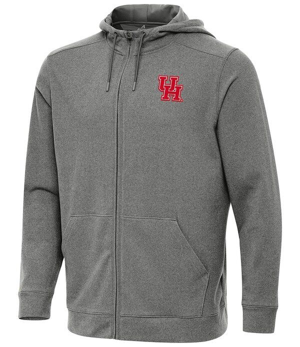 アンティグア メンズ アウター パーカー・スウェット Antigua NCAA Big 12 Effortless FullZip Hoodie Houston Cougars Black ブラック