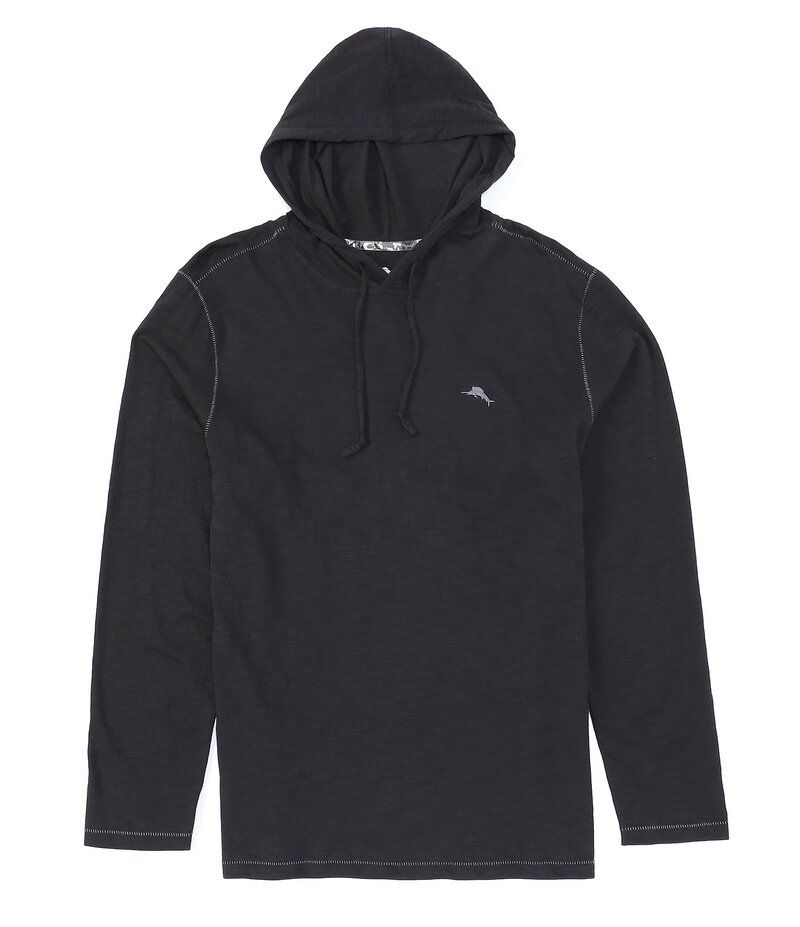 トッミーバハマ メンズ アウター パーカー・スウェット パーカー Tommy Bahama Bali Beach Long Sleeve Hoodie Black ブラック