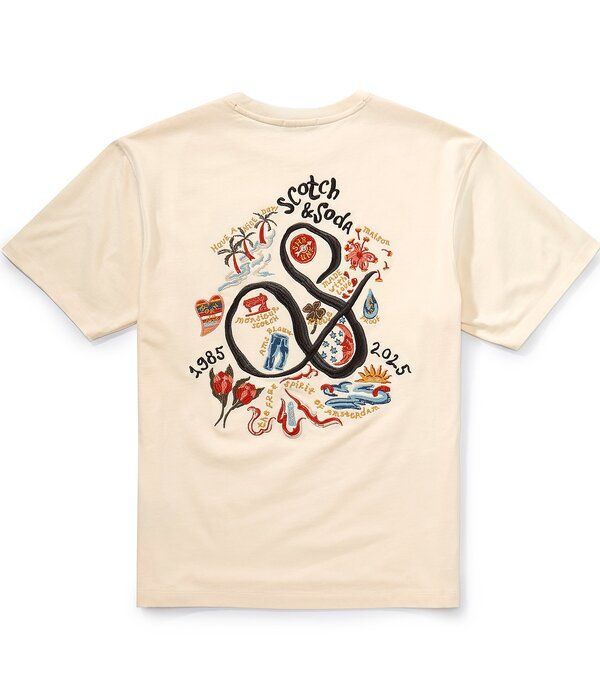 スコッチアンドソーダ メンズ トップス シャツ Scotch Soda 40th Anniversary Short Sleeve TShirt Eggnog