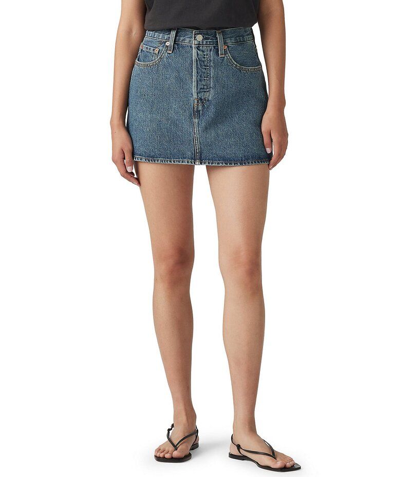 リーバイス レディース ボトムス スカート デニム LevisR Icon Mid Rise Easy Fit Denim Skirt You Need Me デニム