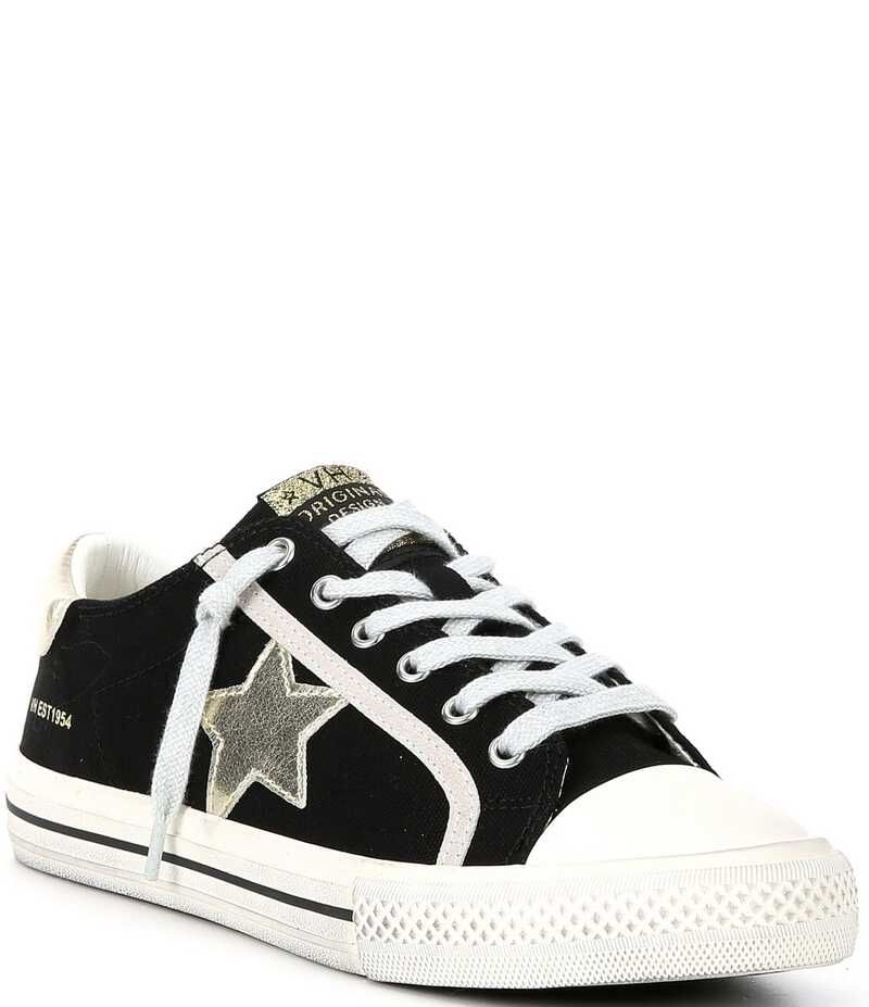 ヴィンテージハバナ レディース ボトムス カジュアルパンツ トール スニーカー Vintage Havana Alive Canvas Metallic Star Retro Sneakers Black ブラック