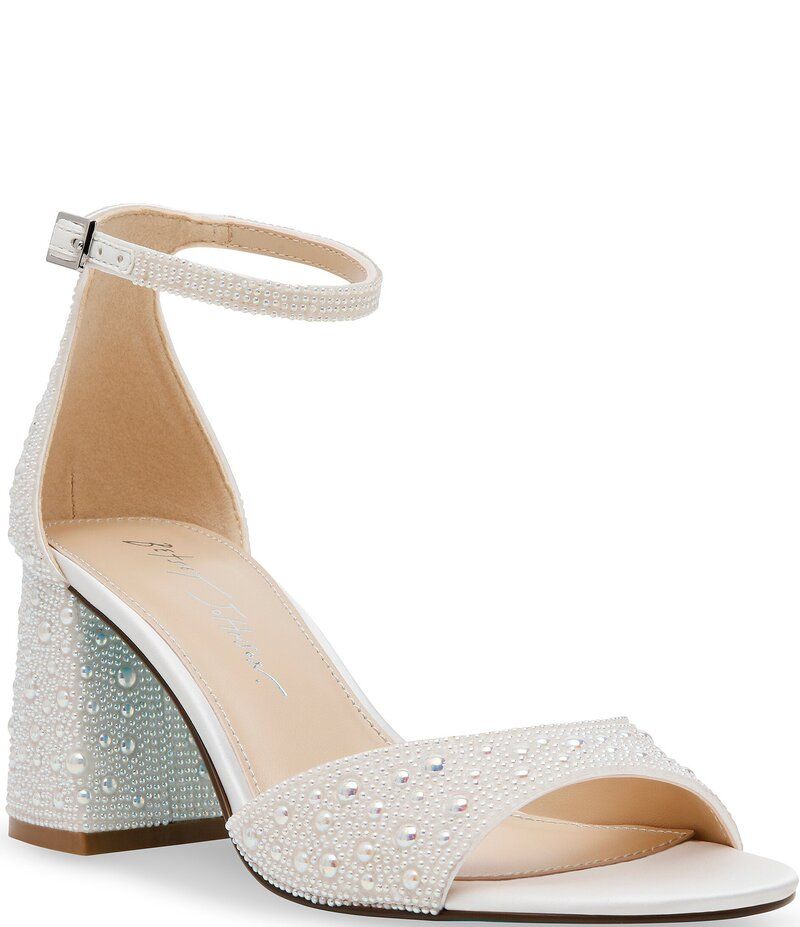 ベッツィジョンソン レディース シューズ サンダル アンクル Blue by Betsey Johnson Kami Pearl Ankle Strap Dress Sandals Pearl パール