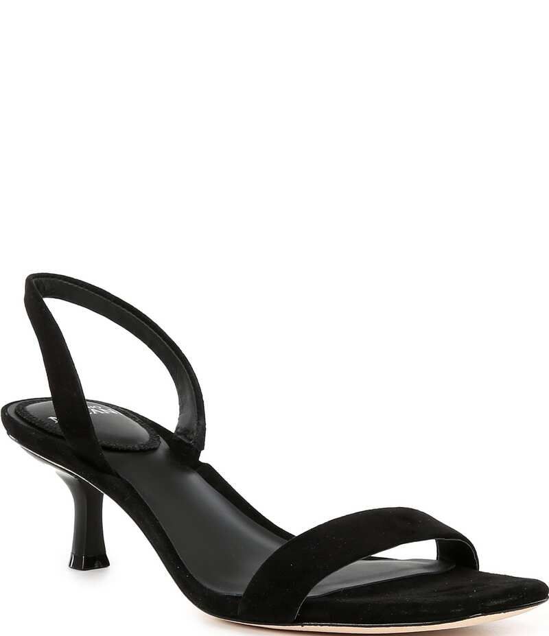 アントニオ メラーニ レディース シューズ サンダル スエード Antonio Melani Bryce Suede Slingback Sandals Black ブラック
