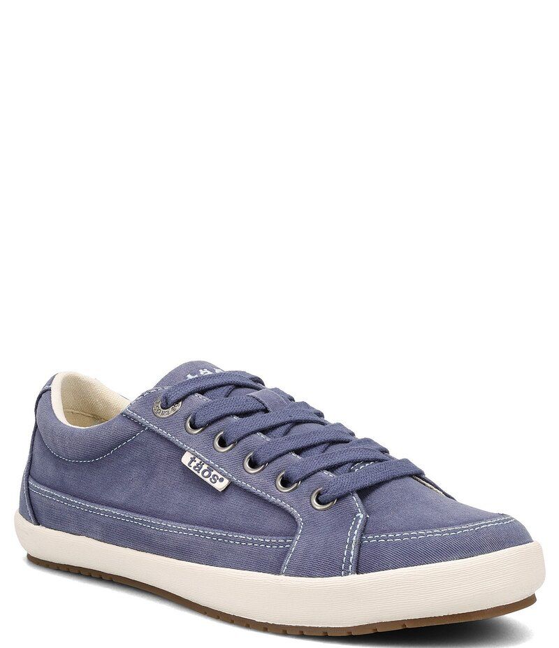 タオスフットウェア レディース シューズ スニーカー Taos Footwear Moc Star 2 Distressed Canvas Sneakers Indigo Distressed インディゴ