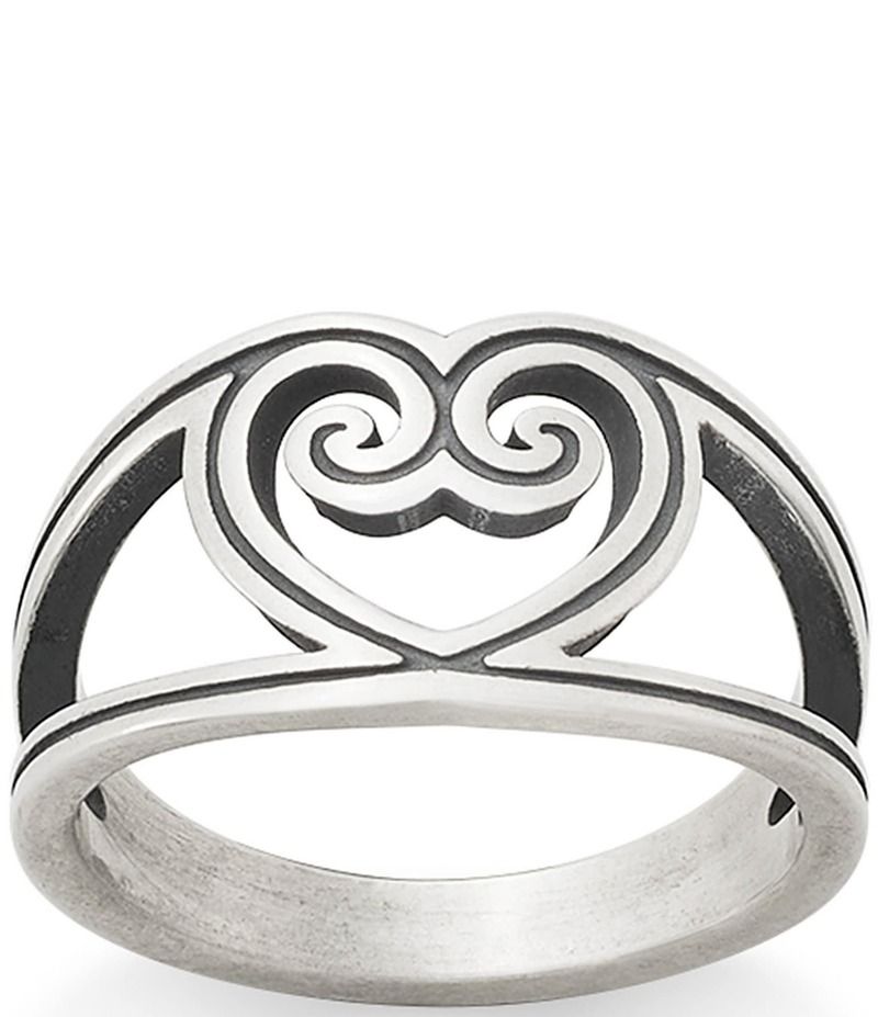 ジェームズ エイヴリー レディース アクセサリー 指輪 James Avery Traced Lines Heart Band Ring Sterling Silver シルバー