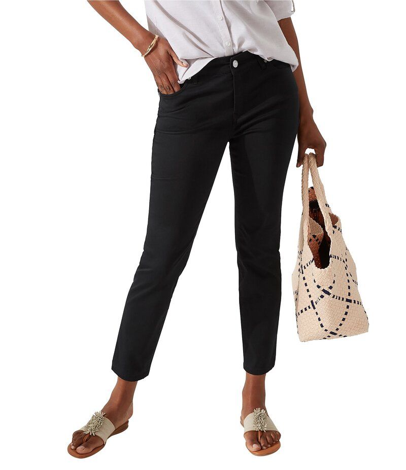 トッミーバハマ レディース ボトムス デニムパンツ Tシャツ コットン アンクル ジーンズ Tommy Bahama Boracay Beach Cotton Blend Stretch Sateen High Rise Ankle Jeans Black ブ 28,656円