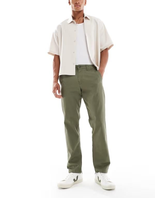 ジャック アンド ジョーンズ メンズ ボトムス カジュアルパンツ Jack Jones straight fit chinos Dusty olive オリーブ