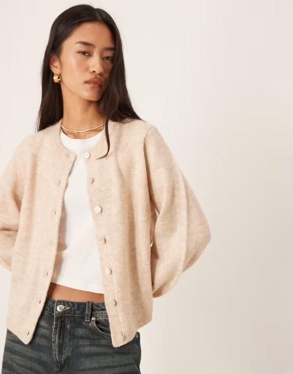 ヴィラ レディース アウター カーディガン ニット VILA super soft knit cargidan in natural melange Super light