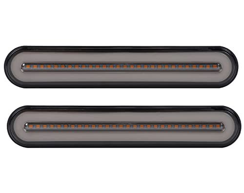 トレーラー マーカーランプ led 2本セット テールライト シーケンシャル ウインカー トラック ボート 12v 24v 兼用 (2本セット)kk af64473f
