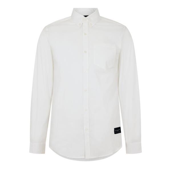 クリミナルダメージ メンズ トップス シャツ Criminal Damage Mensalvator Long Sleeve Dresshirt White ホワイト