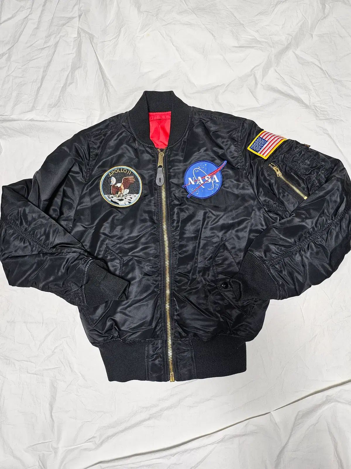 アルファ インダストリーズ NASA MA-1 ブルゾン ジャケット ブラック XS