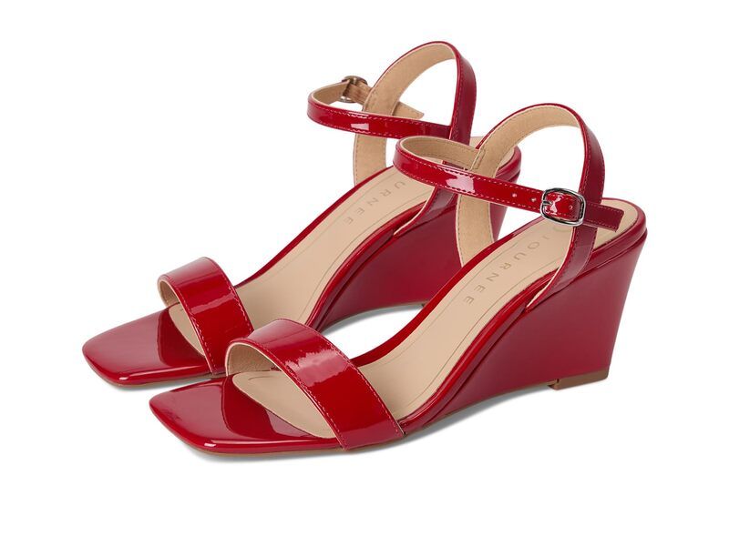 ジュルネ コレクション レディース シューズ ヒール Journee Collection Clayr PatentRed レッド