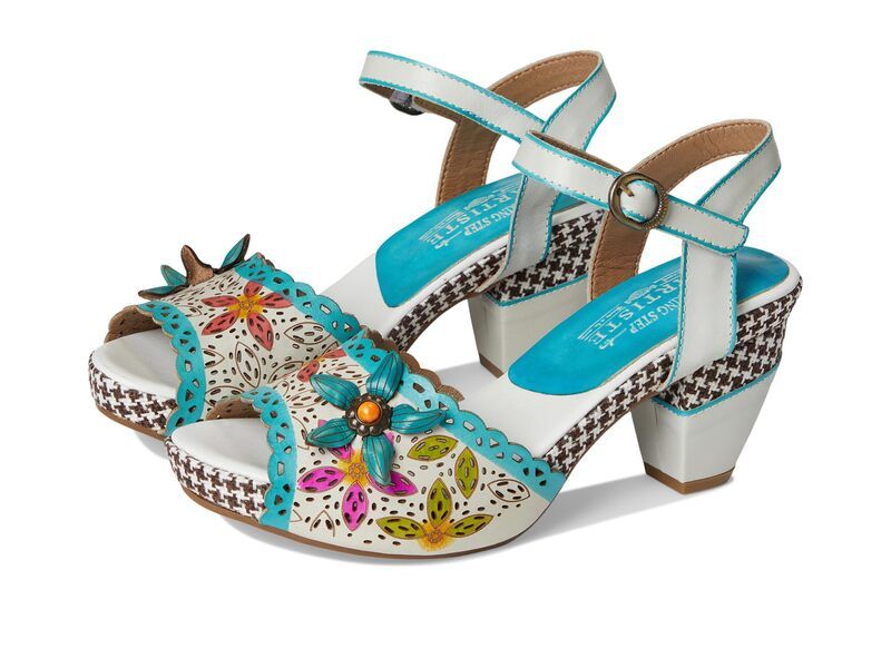 スプリングステップ レディース シューズ ヒール LArtiste by Spring Step Miabella White Multi ホワイト