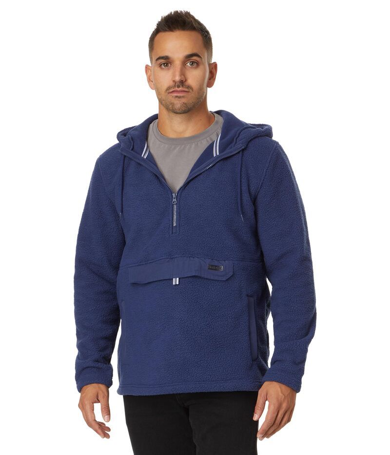 ハーレー メンズ アウター パーカー・スウェット Hurley Burrito Sherpanorak Midnight Aqua アクア