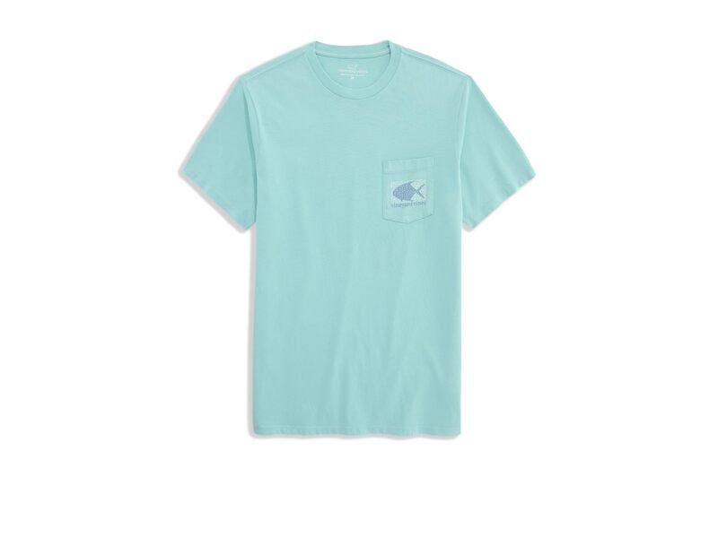 ヴァインヤードヴァインズ メンズ トップス シャツ Vineyard Vines DriftDye Tarpon Whale Short Sleeve Tee Aqua Haze アクア