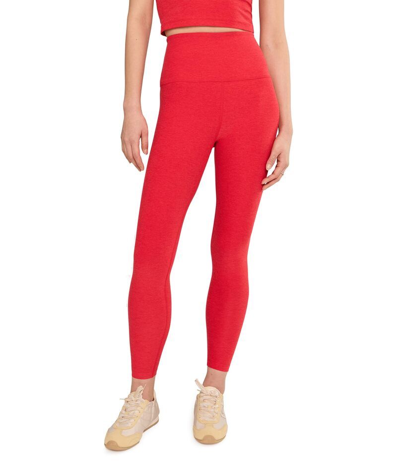 ビヨンドヨガ レディース ボトムス カジュアルパンツ ミディ Beyond Yoga Spacedye Caught In The Midi High Waisted Legging Chili Red Heath レッド