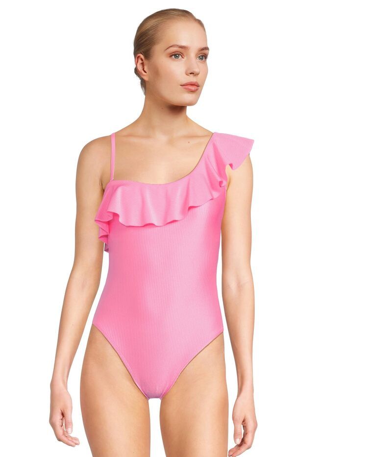 リリーピュリッツァー レディース 水着 上下セット フリル Lilly Pulitzer Caelum Ruffle One Piece Rousseau Pink ピンク