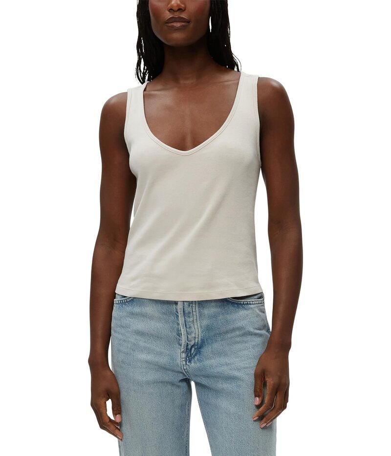 マイケルスターズ レディース トップス シャツ Vネック Michael Stars Sloan Vneck Tank Cement