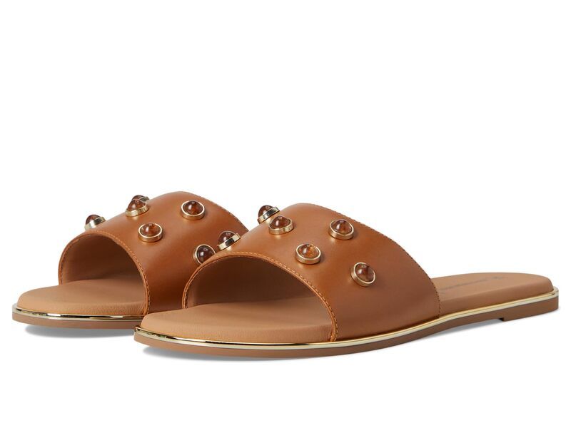 ジョンストンアンドマーフィー レディース シューズ サンダル Johnston Murphy Shayla Embellished Slide Tan タン