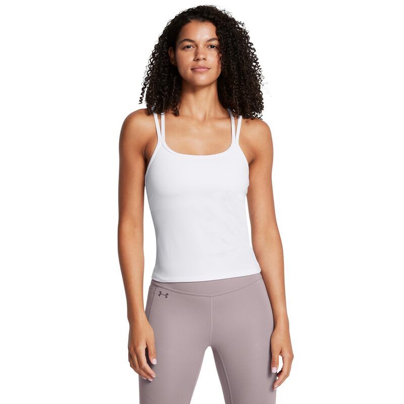 アンダーアーマー レディース トップス シャツ Under Armour Motion Strappy Tank Top WhiteHalo Gray ホワイト