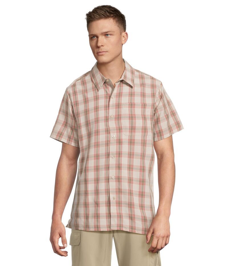 マーモット メンズ トップス シャツ Marmot Eldridge Novelty Classic Short Sleeve Birch Bark Oliv