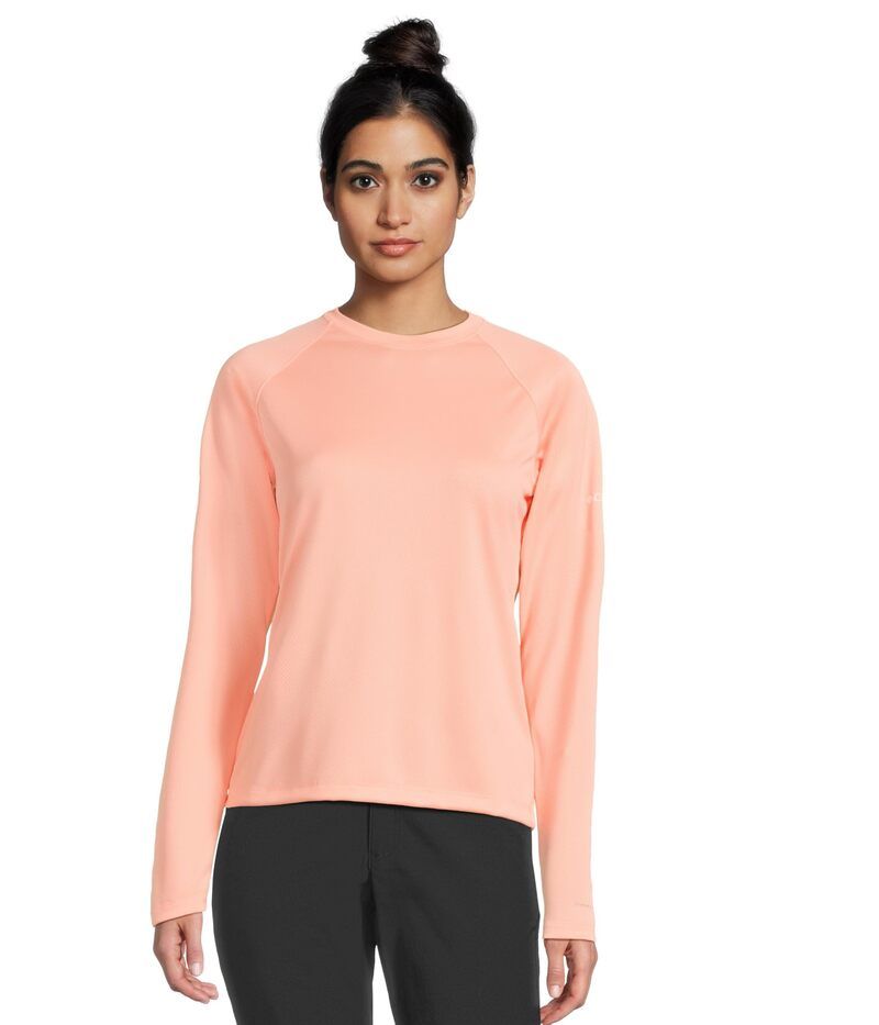 コロンビア レディース トップス シャツ Columbia PFG Solar Stream Long Sleeve Tiki Pink ピンク