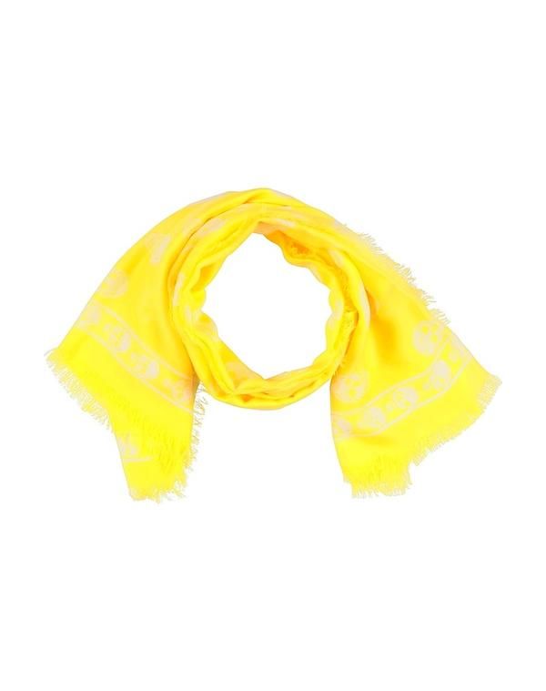 マックイーン レディース アクセサリー マフラー MCQUEEN マフラー＆スカーフ Yellow イエロー