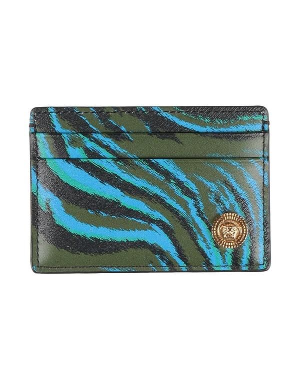 ヴェルサーチ レディース アクセサリー 財布 VERSACE カードケース Military Green グリーン
