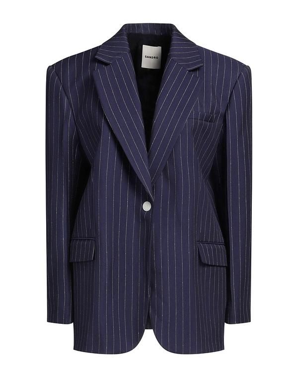 サンドロ レディース アウター ジャケット・ブルゾン SANDRO テーラードジャケット Navy ネイビー