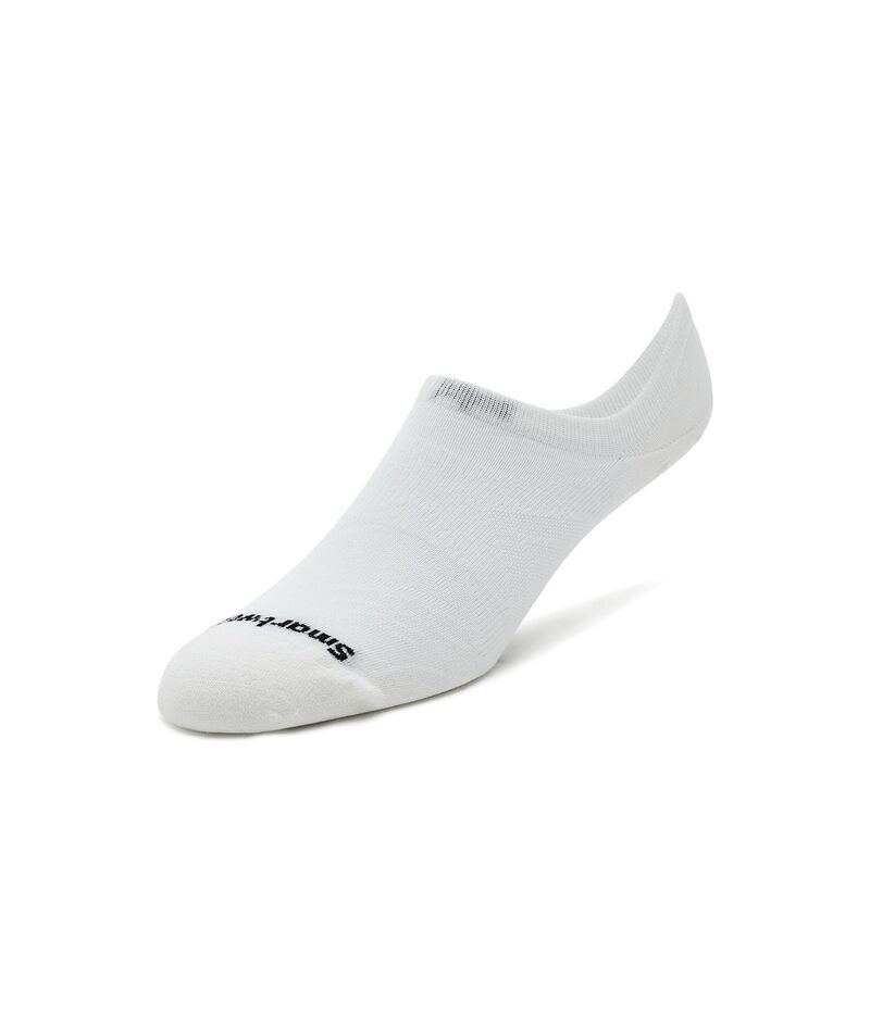 スマートウール メンズ アンダーウェア 靴下 Smartwool Run Zero Cushiono Show Socks White ホワイト