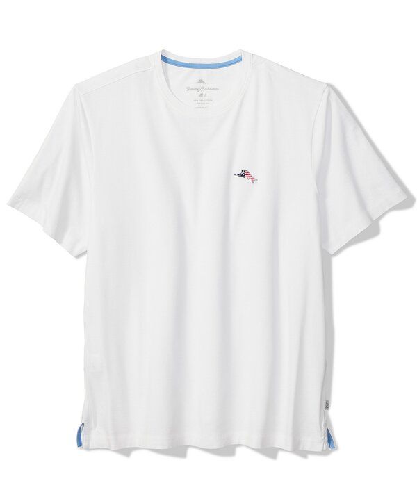 トッミーバハマ メンズ トップス シャツ Tommy Bahama Bali Skyline Americana Short Sleeve TShirt White ホワイト