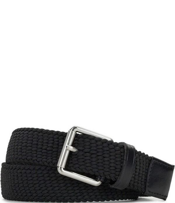 パトリシアナシュ メンズ アクセサリー ベルト Patricia Nash Menstretch Woven Fabric Belt Black ブラック